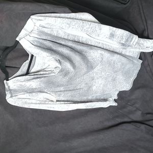 Marc New York long sleeve gray & white acid wash shirt